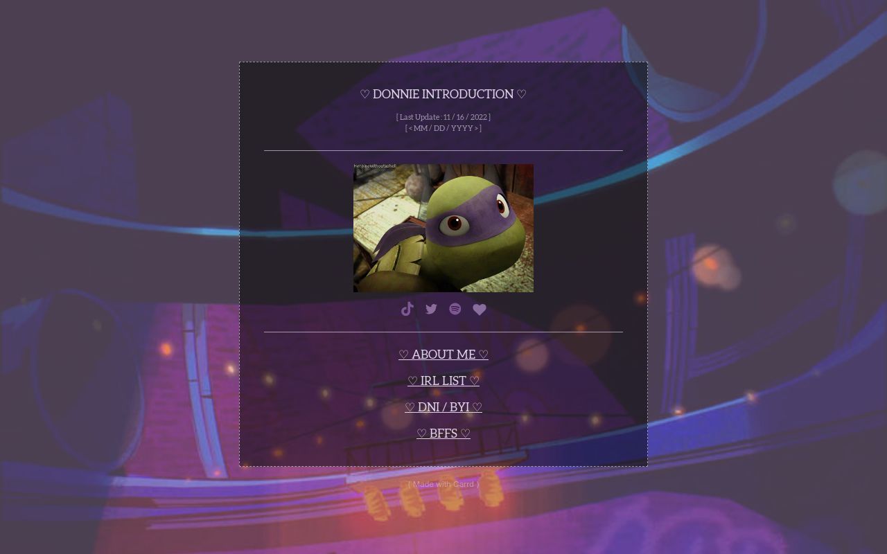 Donnie Intro!